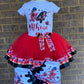 Miraculous Ladybug Tutu outfit, with shoes and Bow. Tutu4