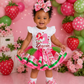 Strawberry shortcake Tutu Outfit, strawberry tutu strawberry outfit Strawberry shortcake tutuset