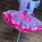 Ms Rachel 2 layer ribbon trimmed tutu outfit