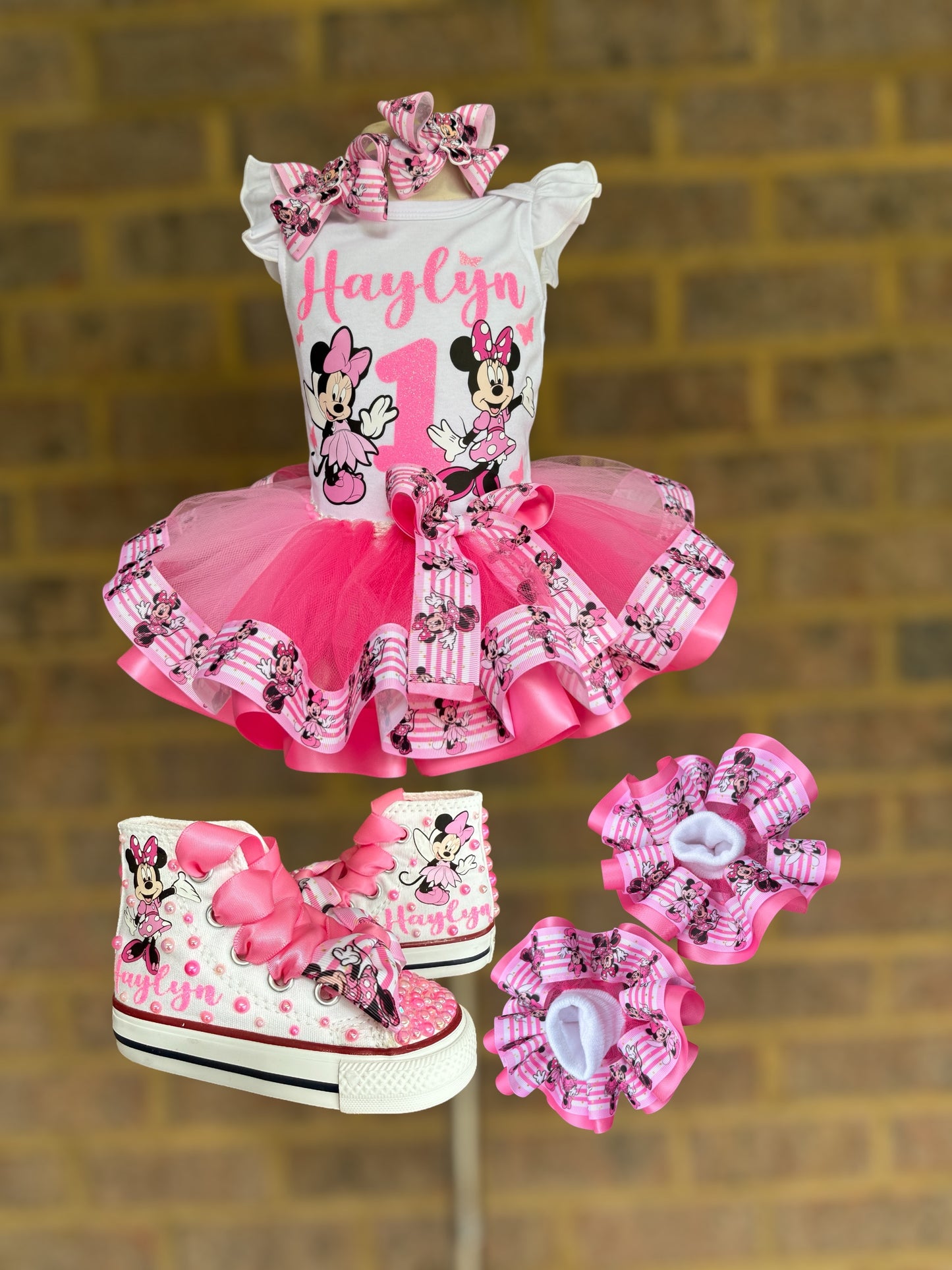 Minnie Mouse tutu set, Minnie Mouse tutu outfit, Minnie Mouse Birthday