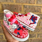 Spider Man & Hello Kitty Denim Set, spider man denim birthday outfit, hello kitty denim birthday outfit