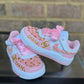 Designer Inspired Air Force 1’s Sneakers Girls Sneakers, Pink and Gold Air Force 1’s