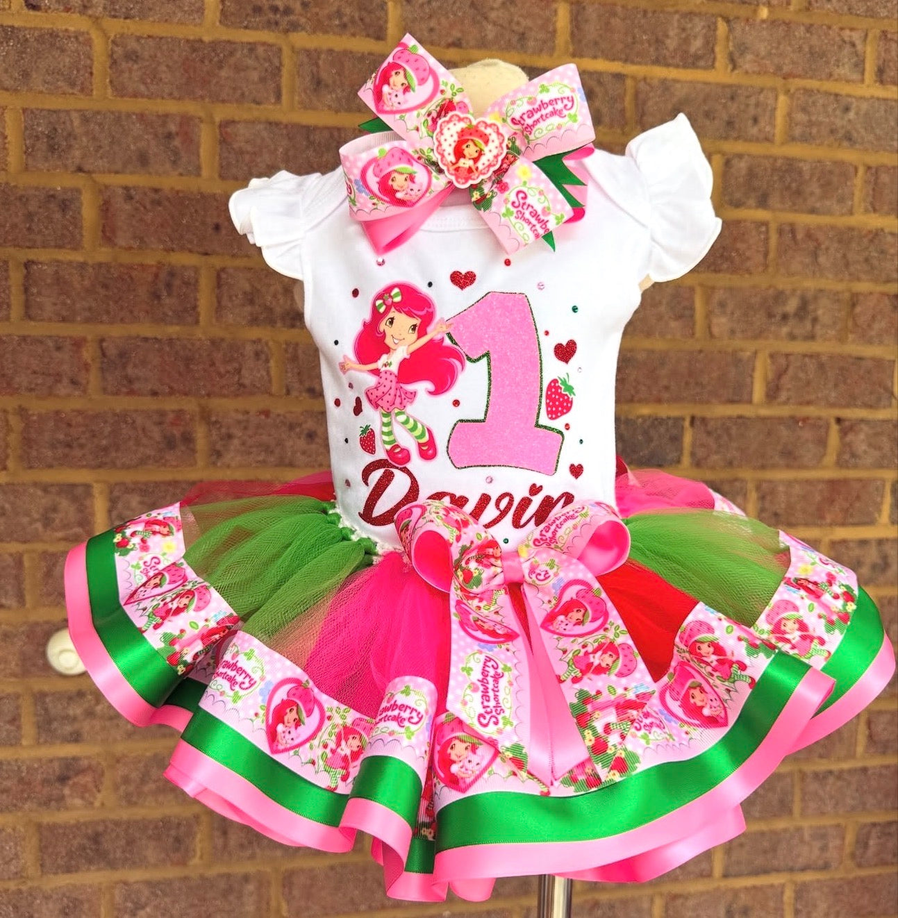 Strawberry Tutu Outfit, strawberry tutu with matching shoes
