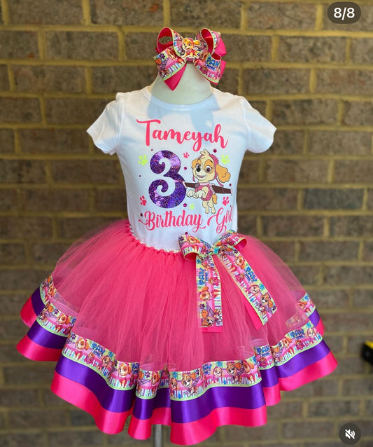 Paw Patrol Tutu Outfit (3 layer outfit)