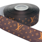 LV Ribbon (1 yard) 38mm/ 1.5 inches Foil Ribbon )