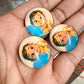 Glass Embellishments ( set of 3)