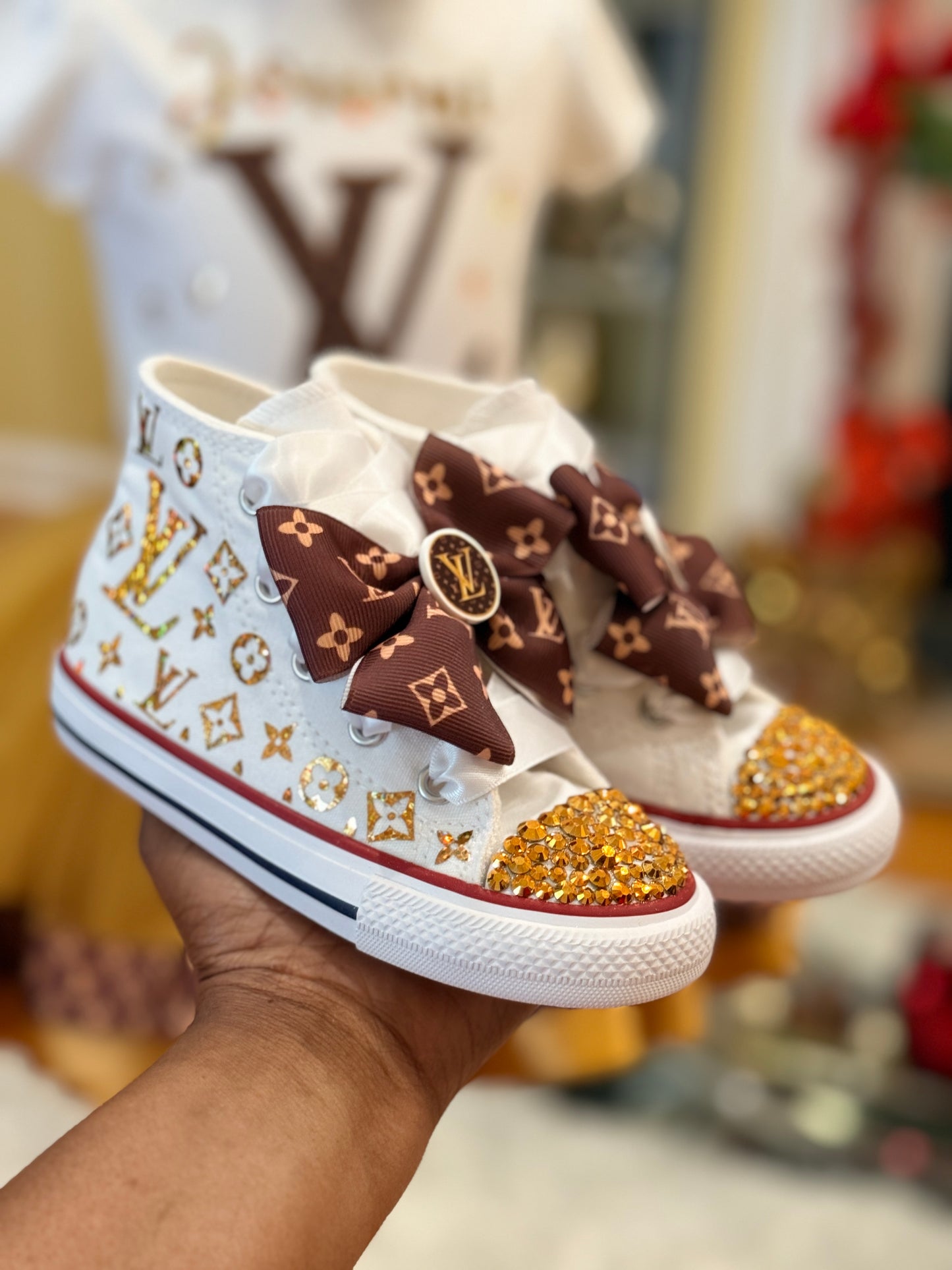 Lv Bling Converse sneakers