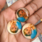 Glass Embellishments ( set of 3)