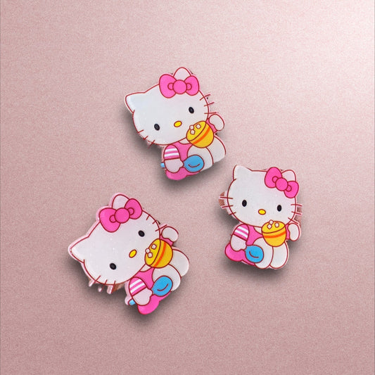 3D Hello Kitty Glitter Resin Planar (Price is for 1 piece)