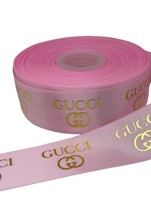 GG  Ribbon (1 yard) 38mm/ 1.5 inches Foil Ribbon ) 🖤