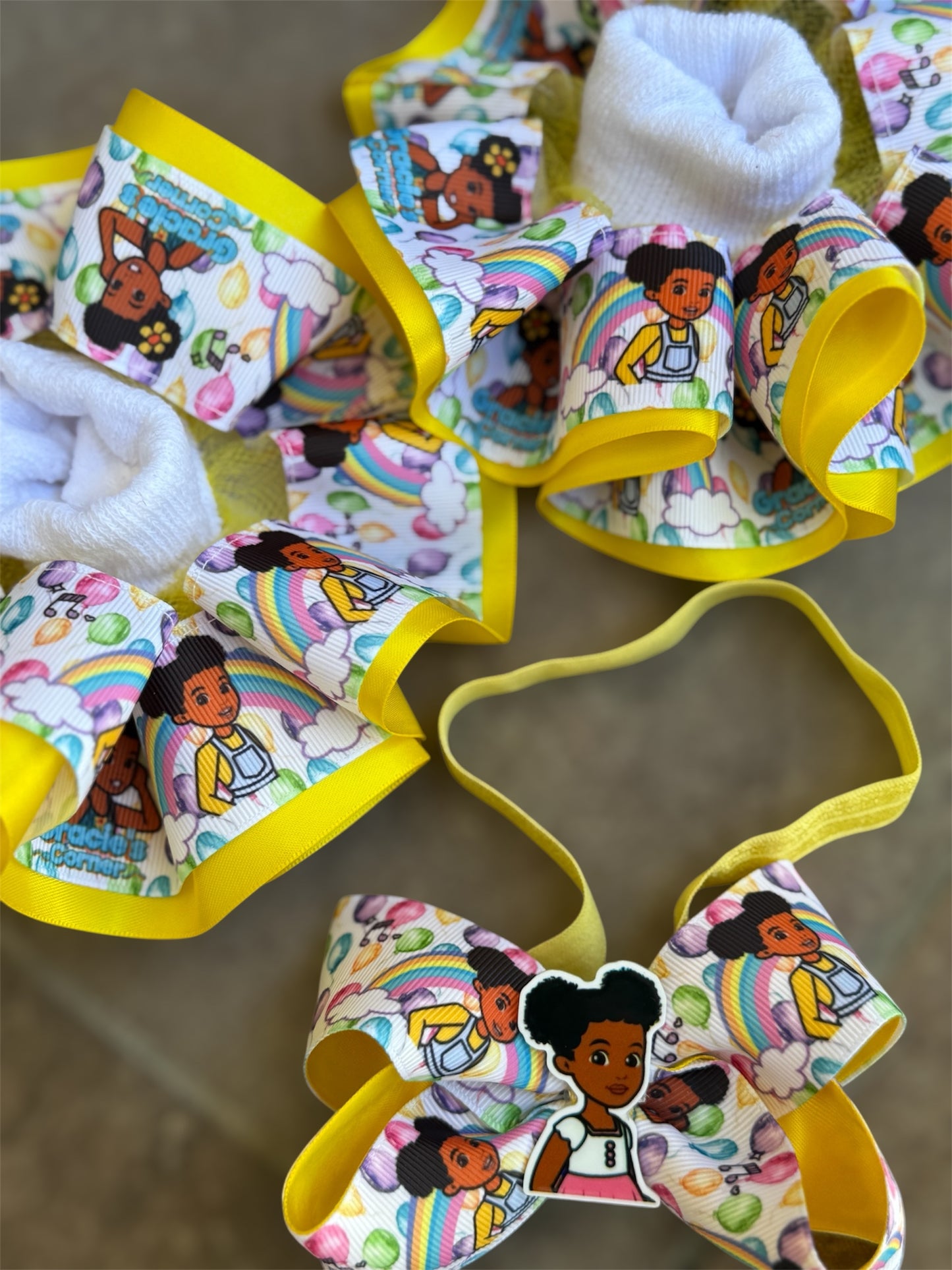 Gracie Corner Tutu socks Gracie Corner Ruffle socks. Ruffle Socks, Gracie corner hair Bow, Gracie corner hair accessory