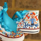 Blippi tutu set, Blippi tutu outfit with matching Socks shoes and hair accessory