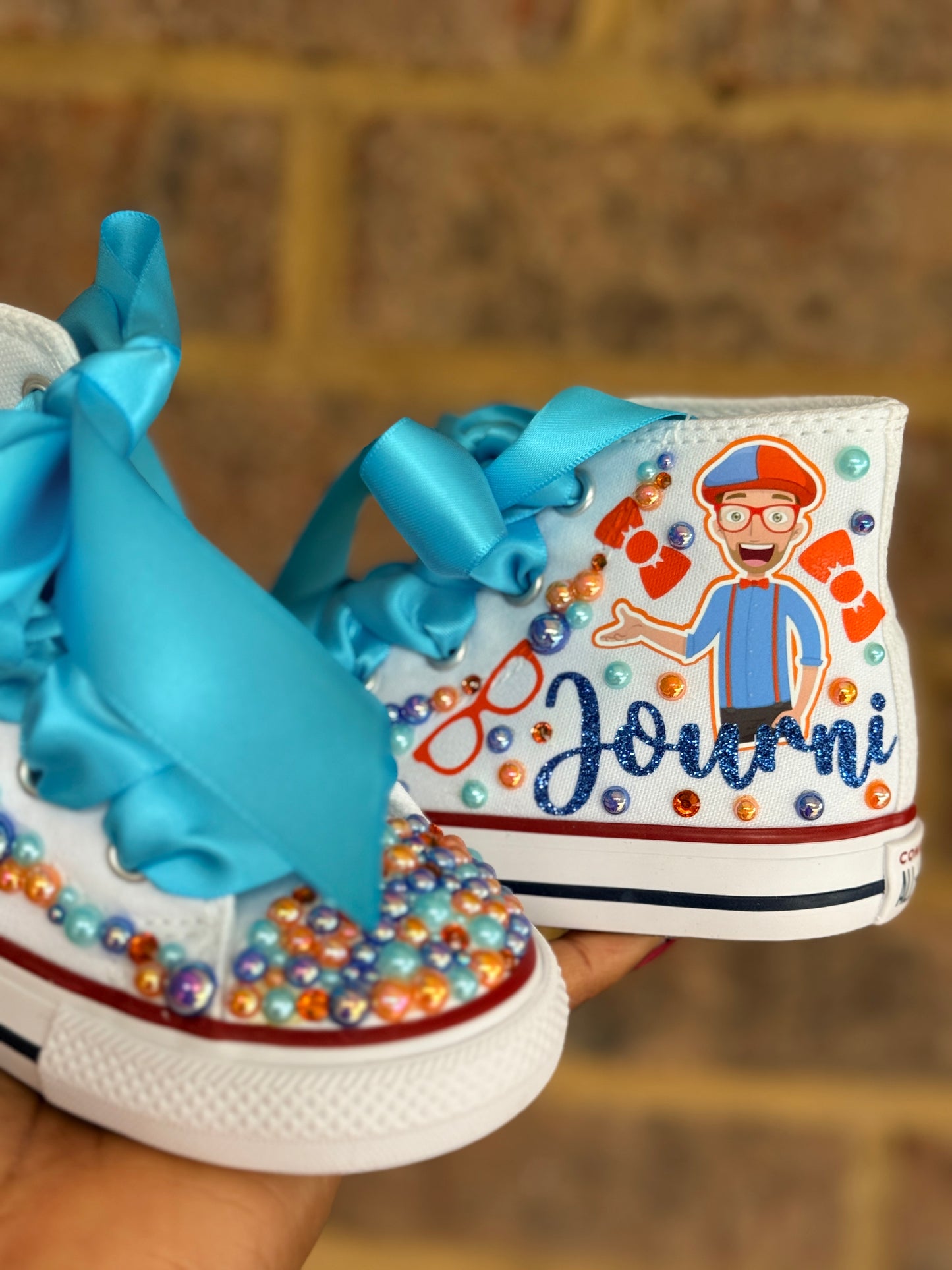 Blippi tutu set, Blippi tutu outfit with matching Socks shoes and hair accessory