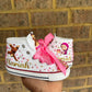 Marsha and Bear Bling Converse Sneakers, Marsha and Bear Bling shoes