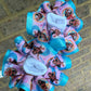 Moana Tutu Outfit, Moana Birthday tutu outfit, 2 Layer Ribbon Trimmed Moana tutu set with matching sneakers and socks.