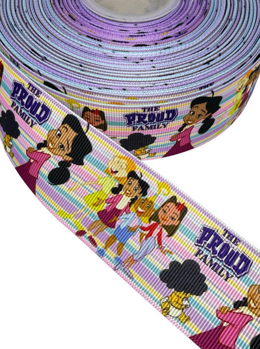#C165 (Proud Family Ribbon (38mm /1.5 inches) 1 yard 🟢