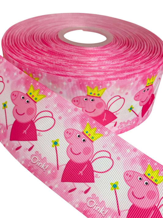 2 Inch Ribbon, Peppa Ribbon 🟣 (1 Yard) 🎀 New Arrival🎀