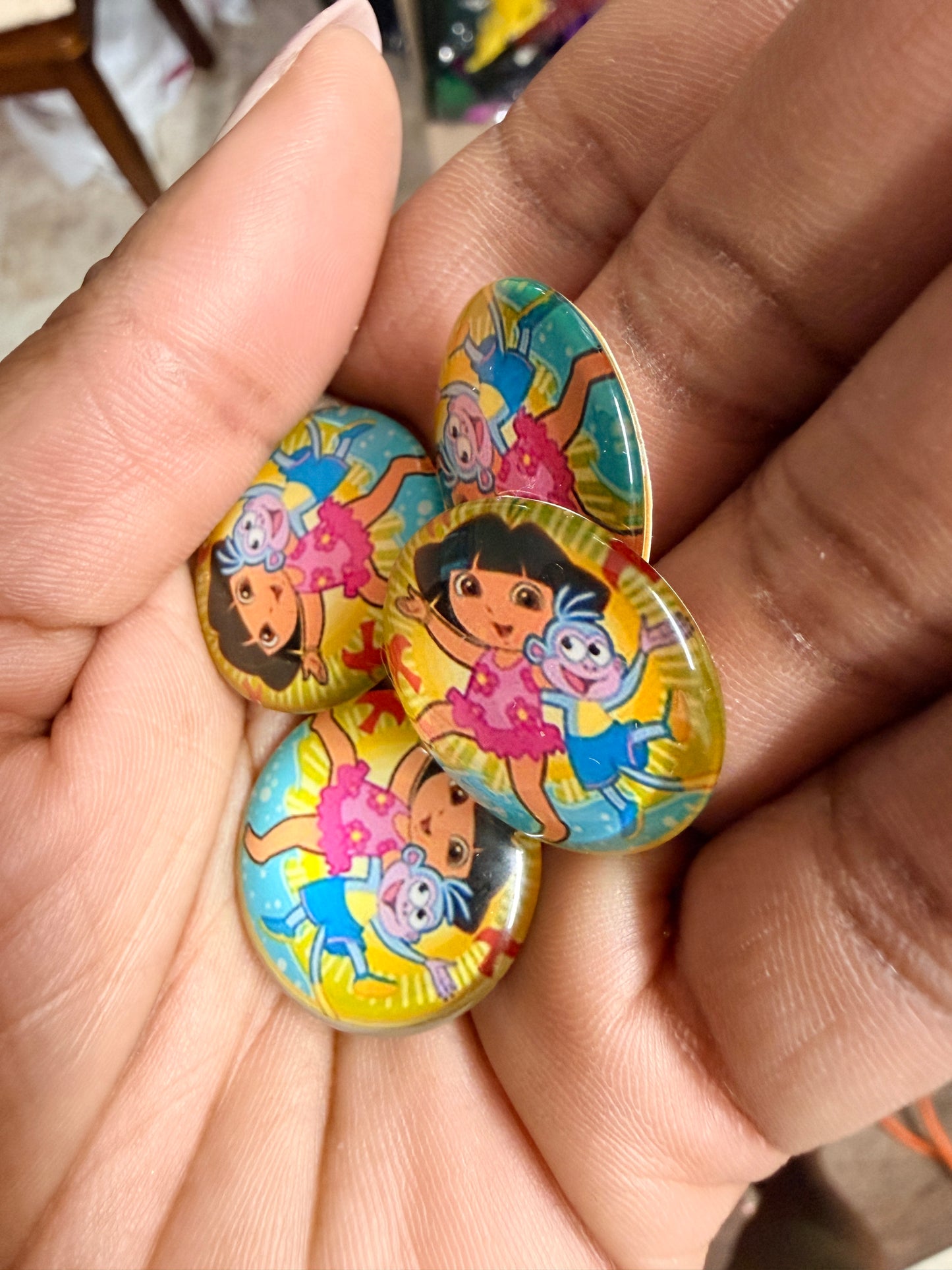 Glass Embellishments ( set of 4)