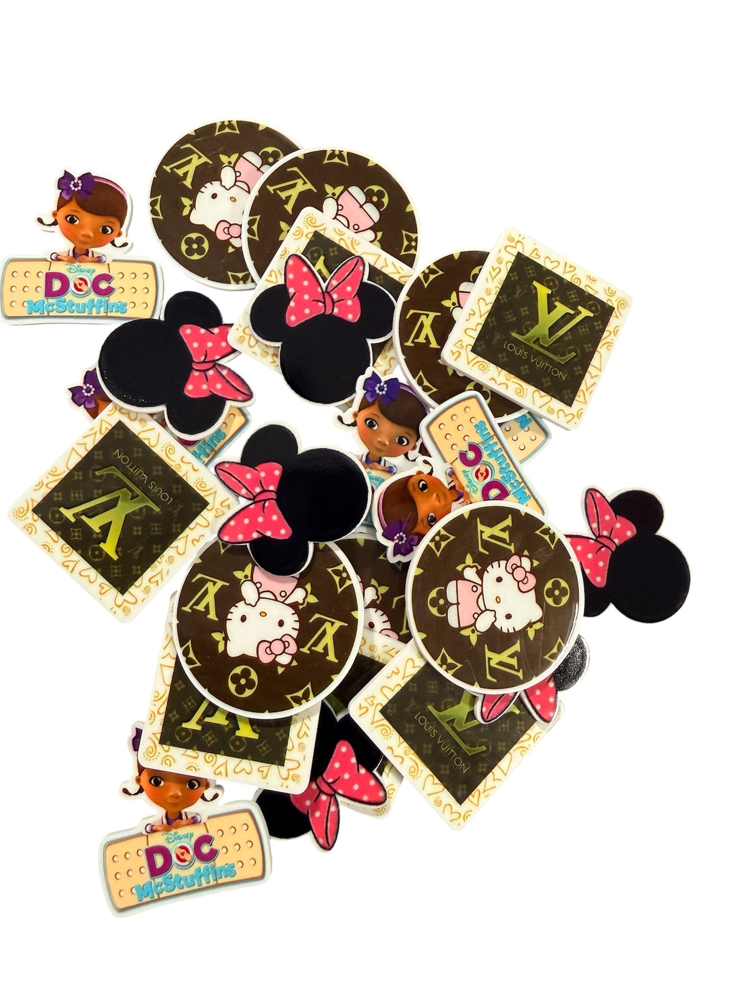 24 Pieces Resin Planar, 4 mix Designs