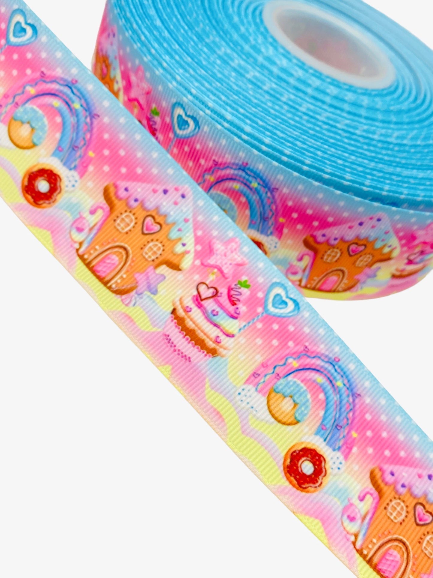 Cupcake Ribbon / candy land 38mm/1.5 Inch Ribbon (1 Yard)