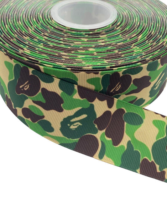 38mm / 1.5 inch Ribbon, Camouflage Ribbon (1 Yard) 🎀April New🎀