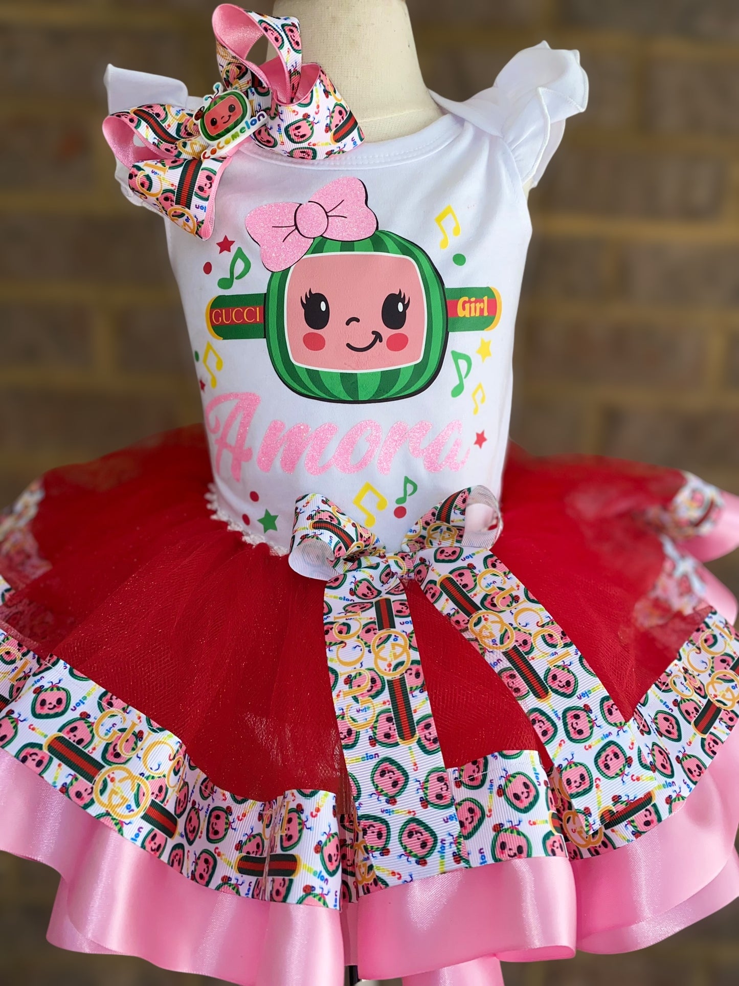 Designer Tutu Outfit (3 layer tutu outfit