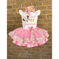 Minnie Mouse Tutu outfit (2 Layer ribbon trim tutu)