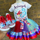 Little Mermaid tutu outfit with matching shoes,