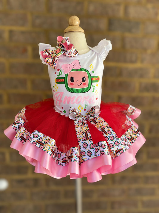 Designer Tutu Outfit (3 layer tutu outfit