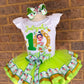 Tiana tutu set with Matching Socks, Tiana tutu outfit, Princess Tiana tutu (Copy)