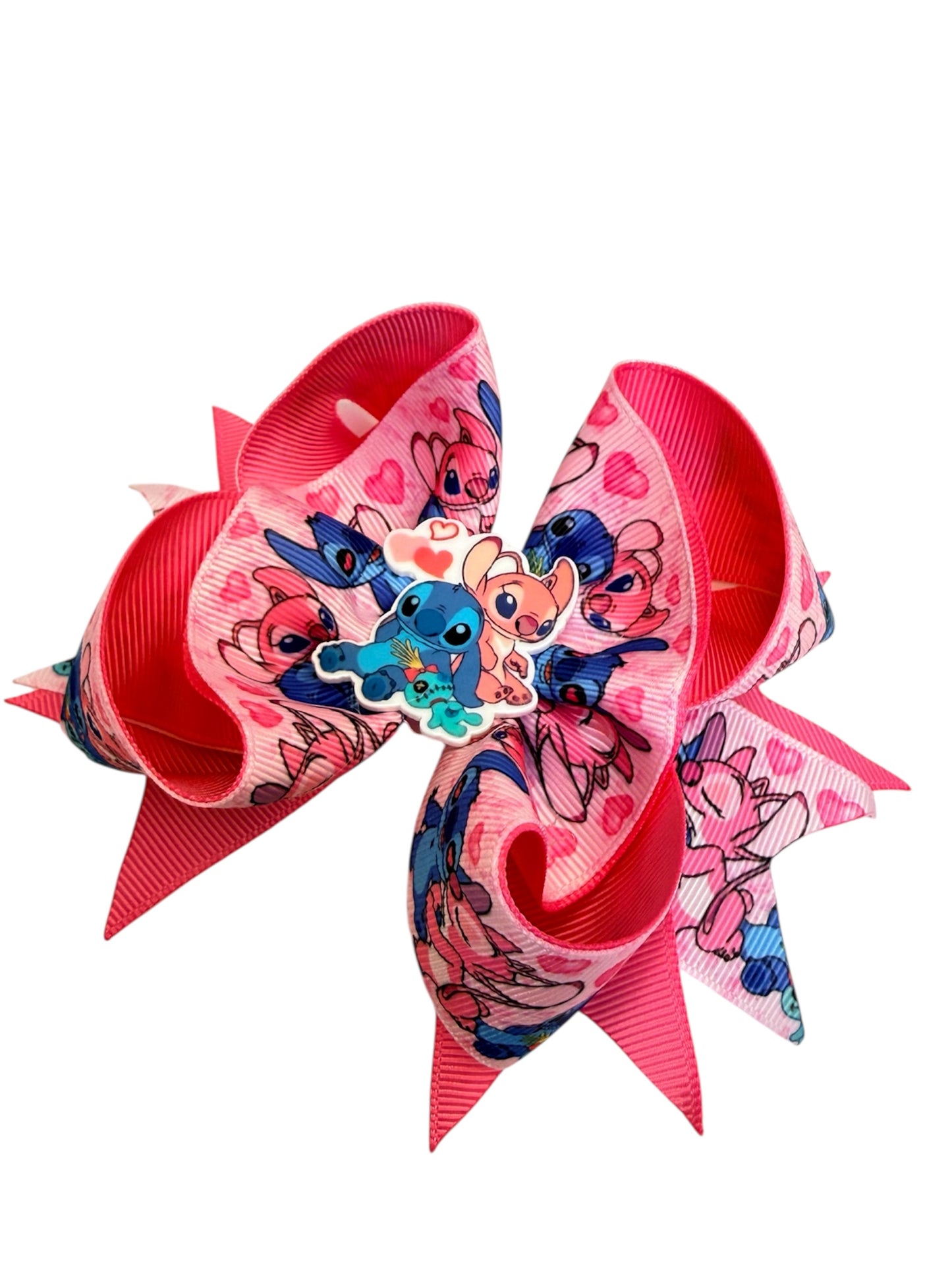 Angel and Stitch Hair clip, Angel and stitch Hair Accessories, Headband