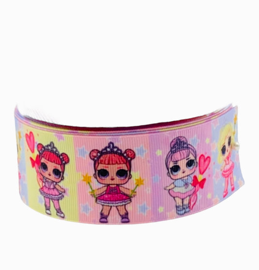 #C234 (Lol doll Ribbon 38mm/ 1.5 inches ) 🟢