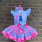 Ms Rachel 2 layer ribbon trimmed tutu outfit