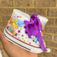 Word Party Bling Converse Sneaker, Word Party Personalized Sneaker