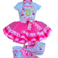 Peppa Pig tutu set Peppa pig tutu outfit Peppa pig Birthday outfit