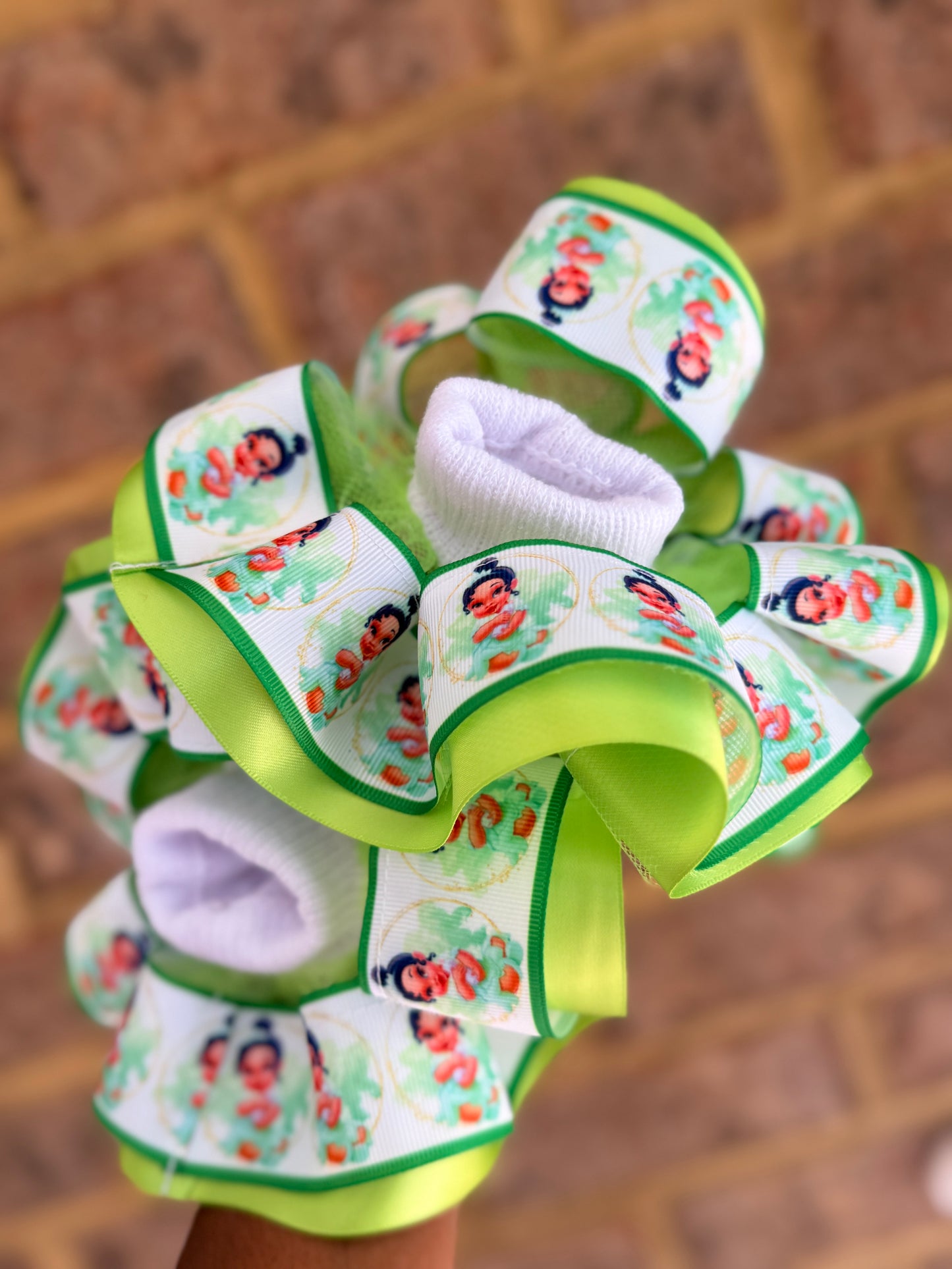 Tiana tutu set with Matching Socks, Tiana tutu outfit, Princess Tiana tutu (Copy)