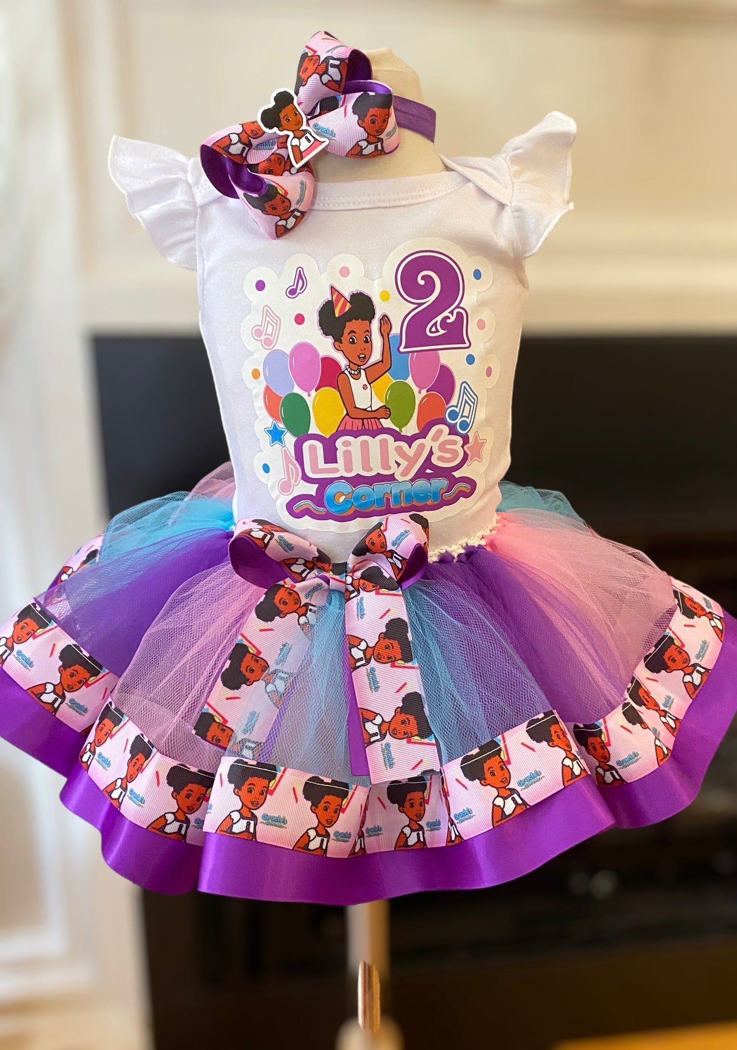 Gracie Corner tutu, Gracie corner birthday outfit. Tutu5