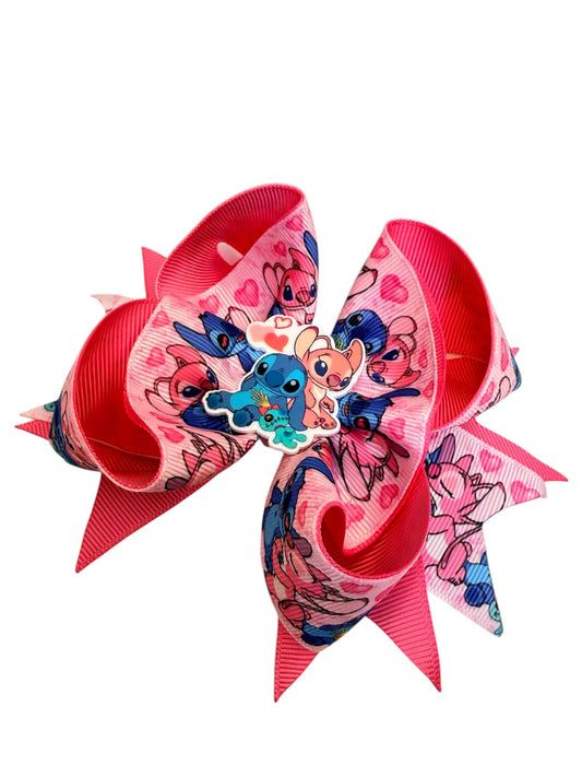 Angel and Stitch Hair clip, Angel and stitch Hair Accessories, Headband