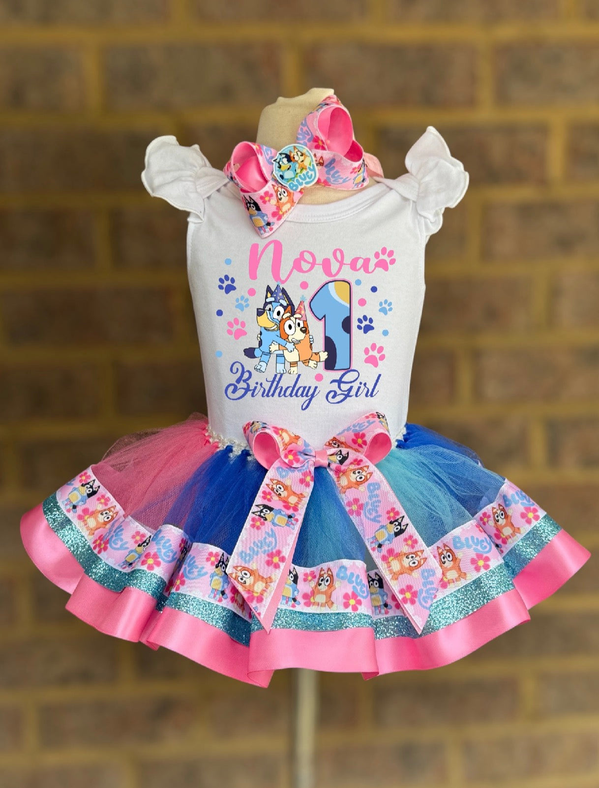 Bluey Birthday Tutu Set | Personalized Bluey tutu Outfit