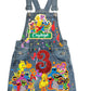 Sesame Street Jeans Birthday outfit, Sesame Street Denim overall Dress