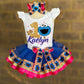 Cookie Monster Tutu Outfit Cookie Monster Birthday set