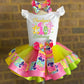 Carebear Tutu Outfit Carbear Birthday outfit Carbear tutu outfit