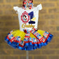 Snow White tutu outfit Snow White Birthday outfit Snow tutu set Princes tutu outfit