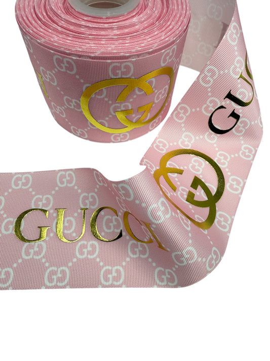 # 320 ( Foil Designer Ribbon) 1 yard,  (75mm/3inch Ribbon)🔴