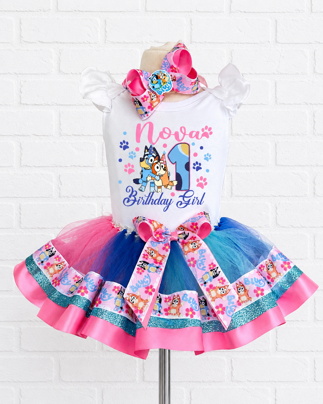 Bluey Birthday Tutu Set | Personalized Bluey tutu Outfit
