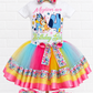 Bluey tutu outfit Bluey | Birthday Bluey tutu set
