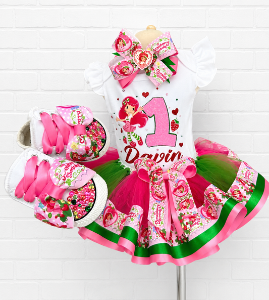 Strawberry Tutu Outfit | Strawberry Birthday Outfit