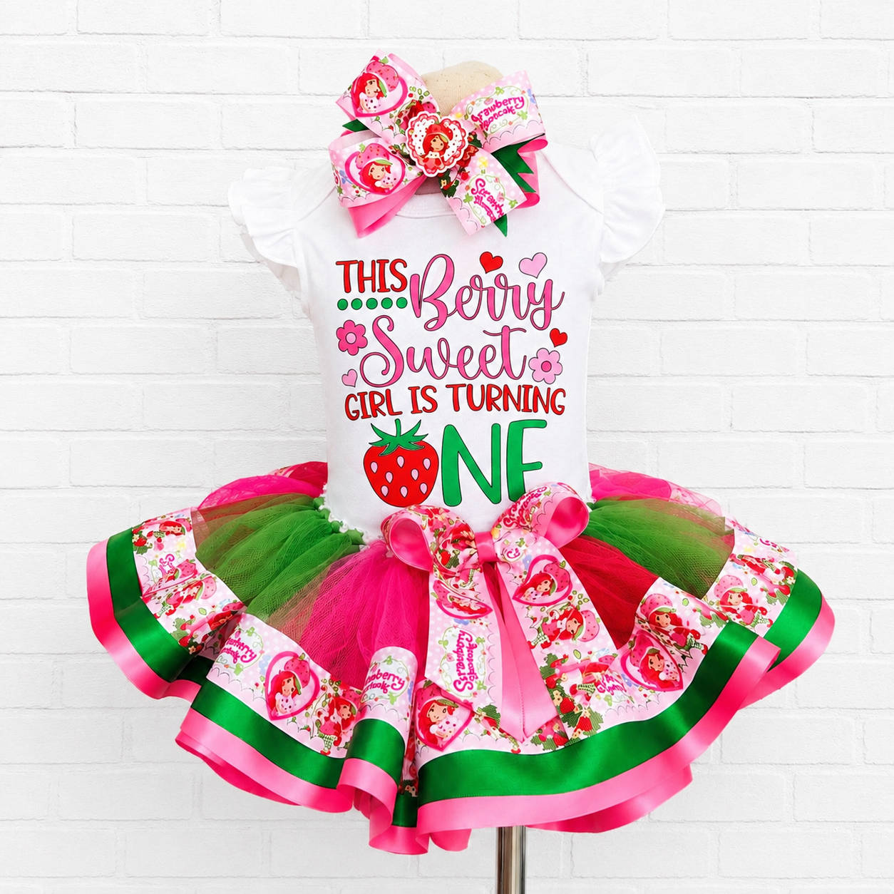 Strawberry Tutu Outfit | Strawberry Birthday Outfit