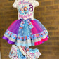 Tutu outfit, Frozen tutu outfit, frozen birthday tutu outfit with matching shoes