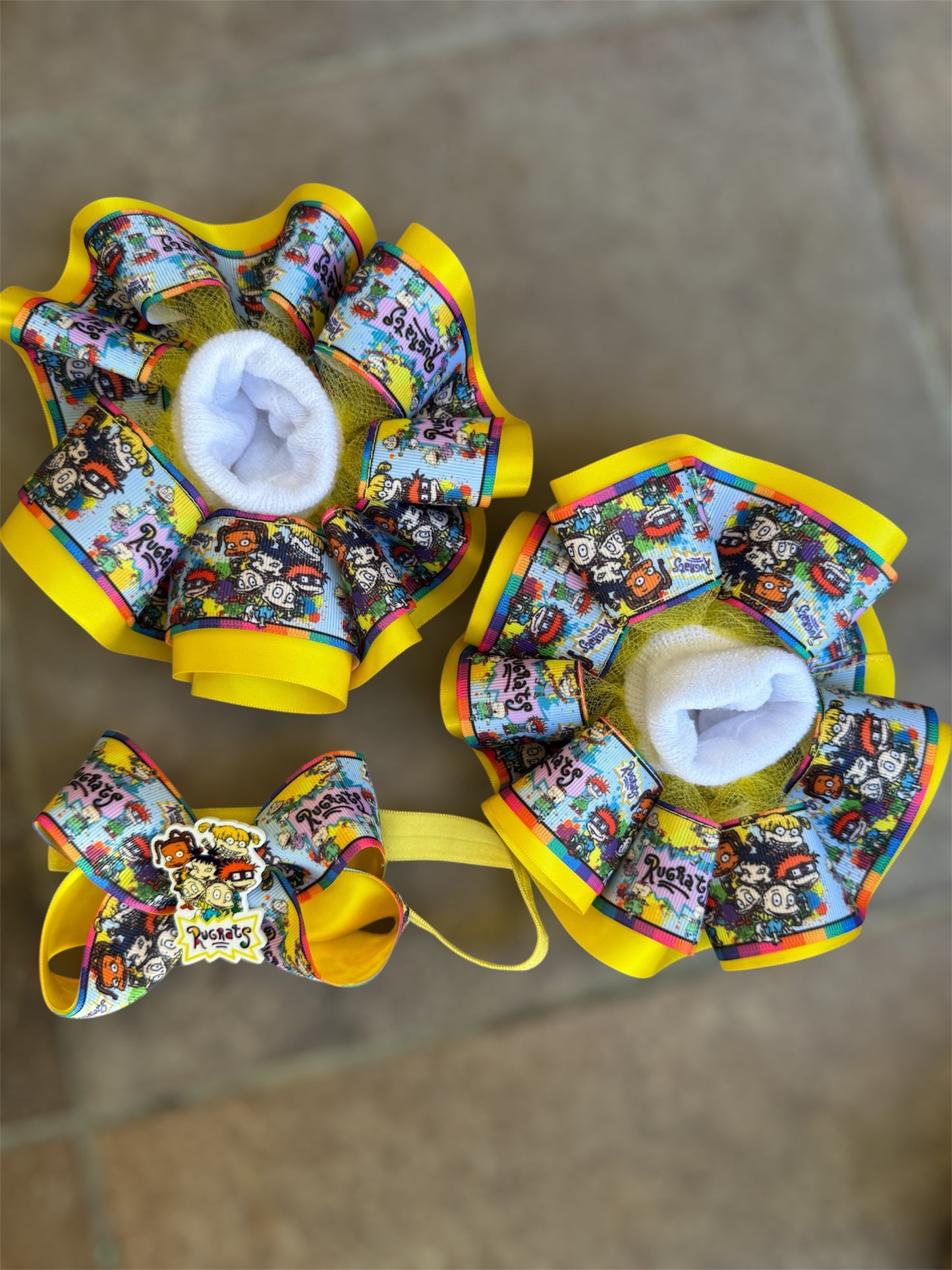 Rugrat Ruffle Socks, Rugrat tutu sock, Rugrat Hair Accessories